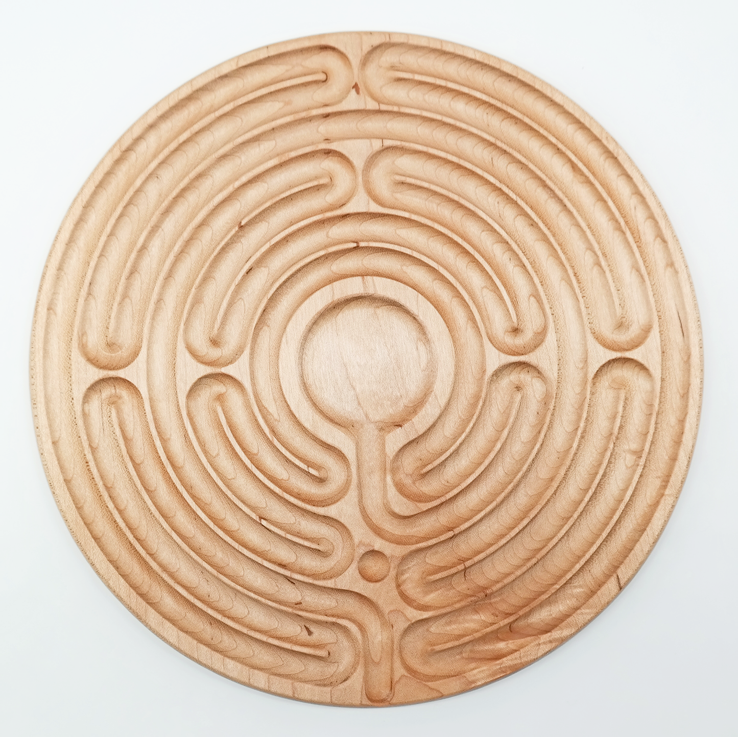 Santa Rosa Wooden Finger Labyrinth ideal For Mindful Breathing, Handheld Wooden Labyrinth as a Tool For Breathing and Mindfulness