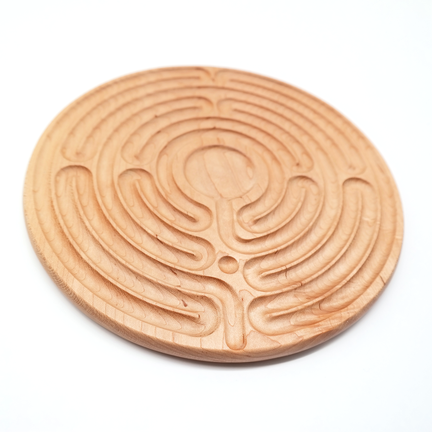 Santa Rosa Wooden Finger Labyrinth ideal For Mindful Breathing, Handheld Wooden Labyrinth as a Tool For Breathing and Mindfulness