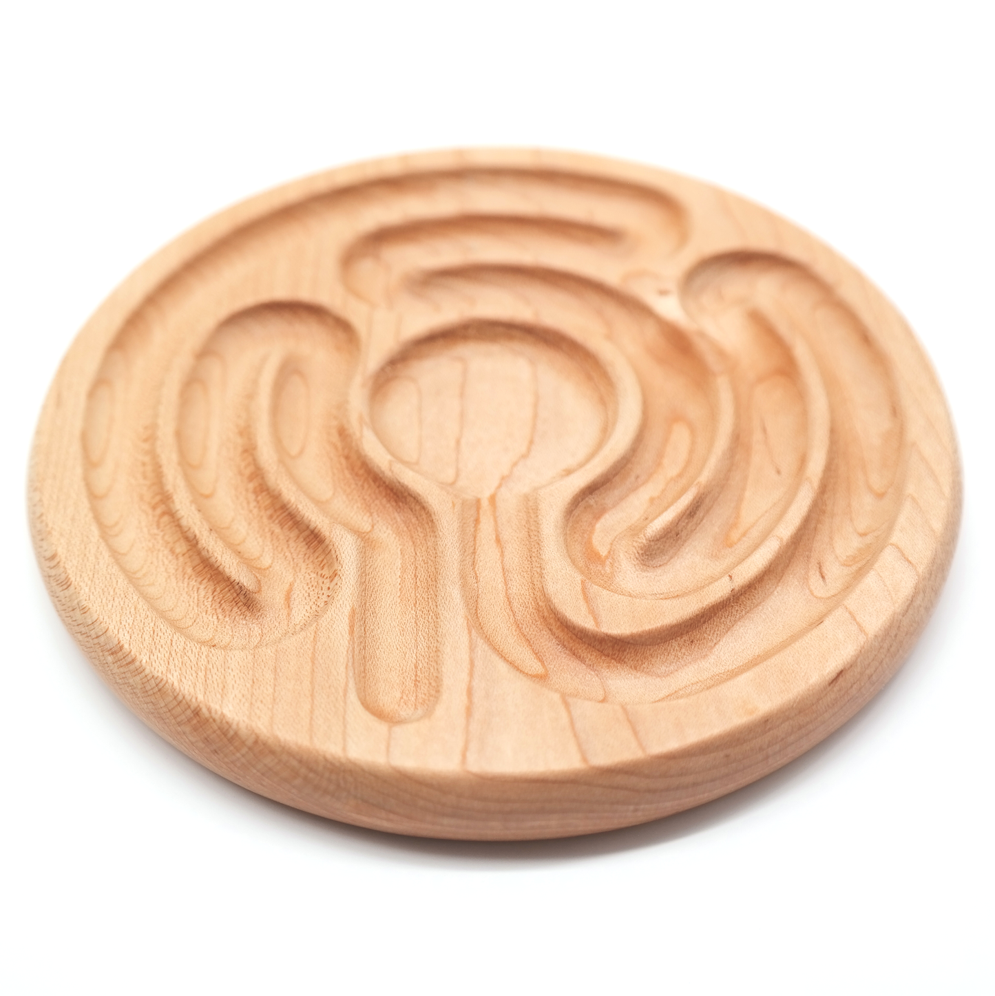 Radial Pocket Finger Labyrinth ideal For Mindful Breathing, Handheld Wooden, Labyrinth as a Tool For The Peace Corner, Stress Relief Tools