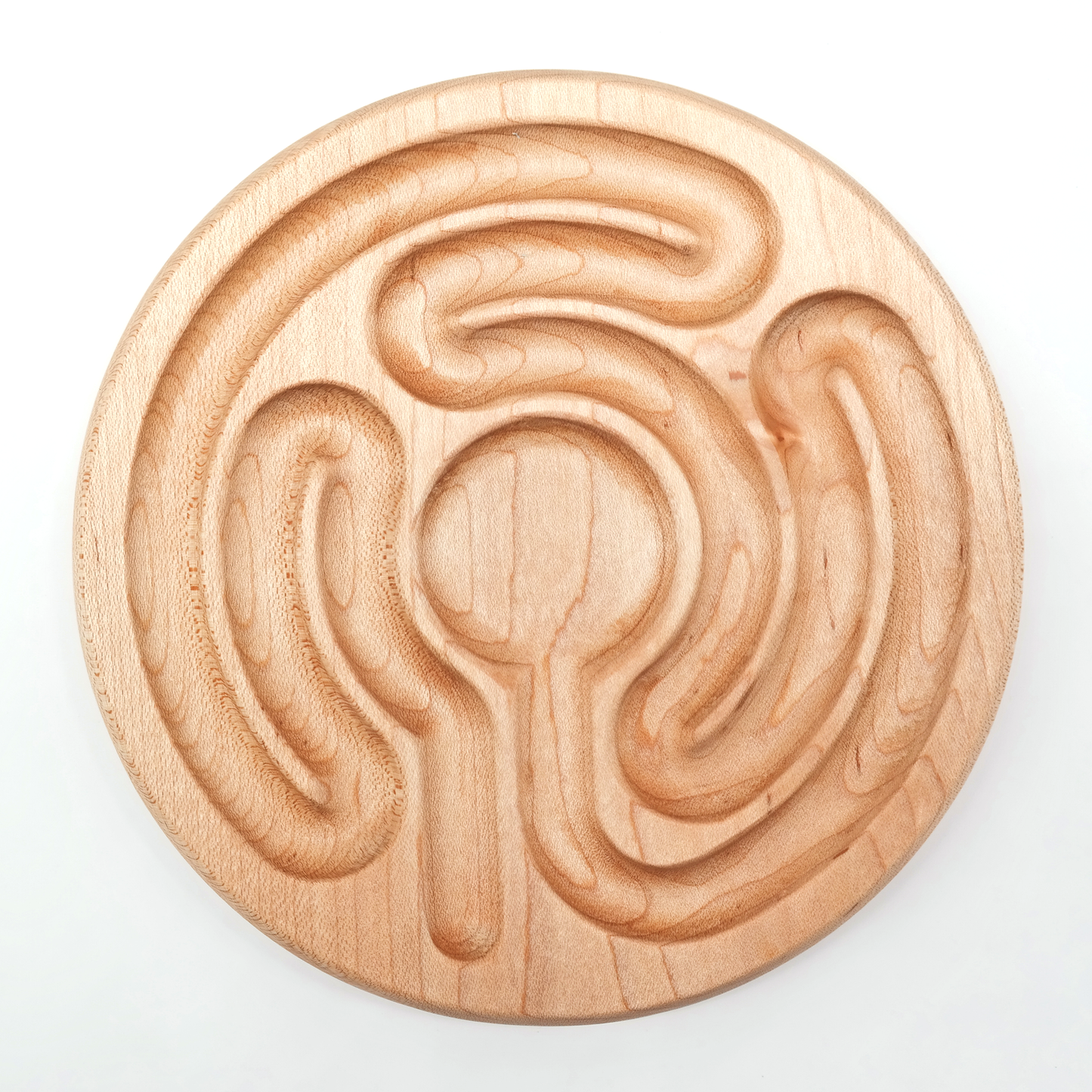 Radial Pocket Finger Labyrinth ideal For Mindful Breathing, Handheld Wooden, Labyrinth as a Tool For The Peace Corner, Stress Relief Tools