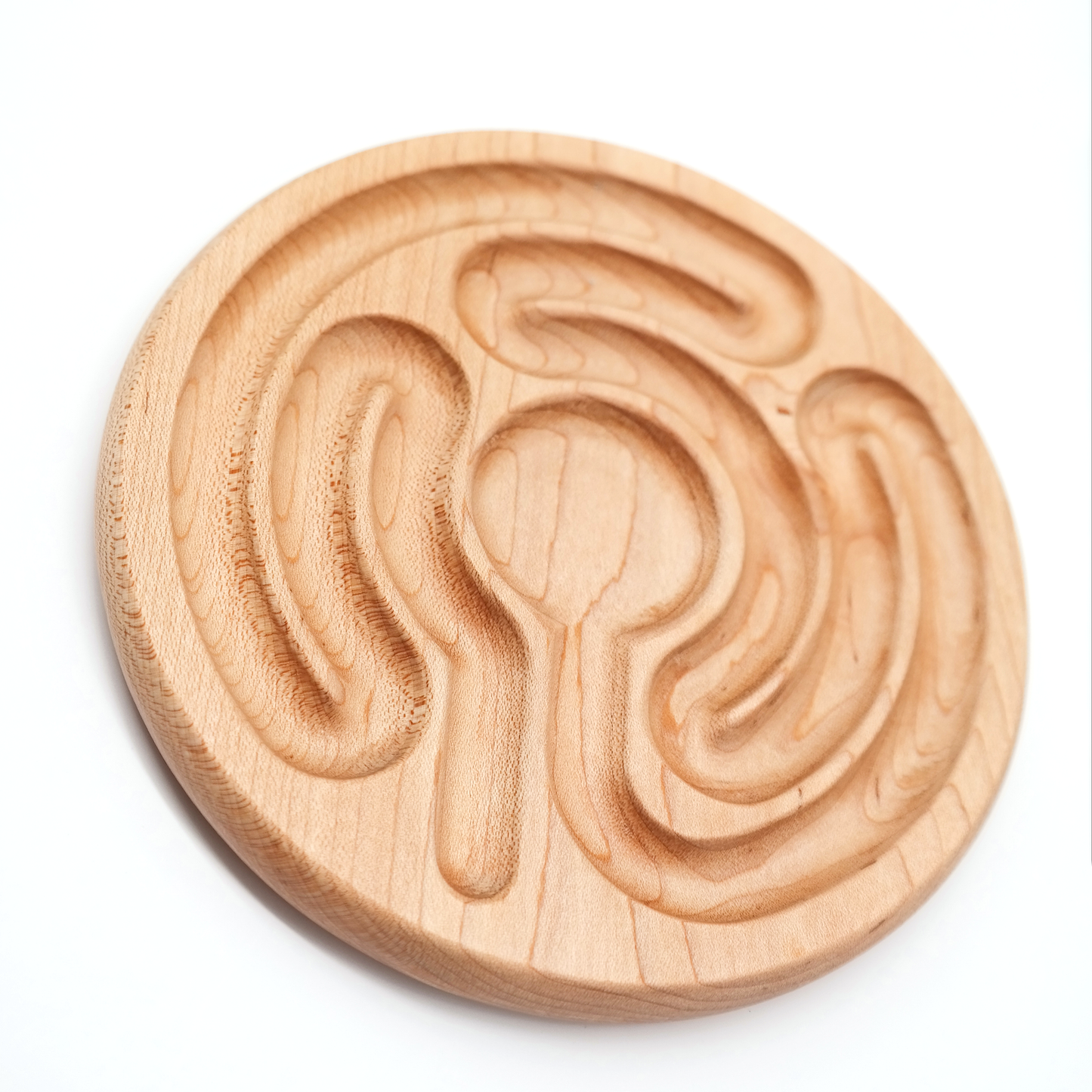 Radial Pocket Finger Labyrinth ideal For Mindful Breathing, Handheld Wooden, Labyrinth as a Tool For The Peace Corner, Stress Relief Tools