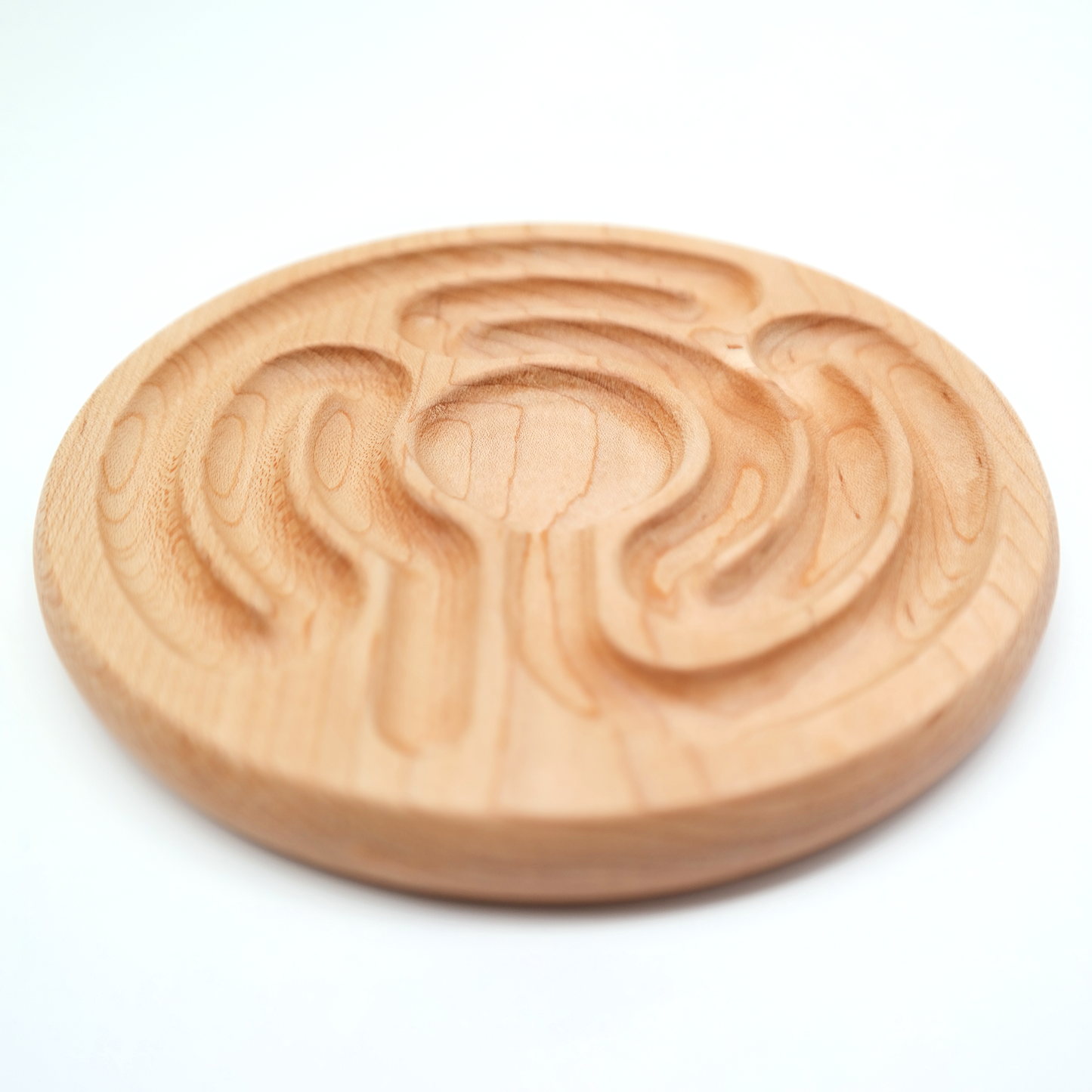 Radial Pocket Finger Labyrinth ideal For Mindful Breathing, Handheld Wooden, Labyrinth as a Tool For The Peace Corner, Stress Relief Tools