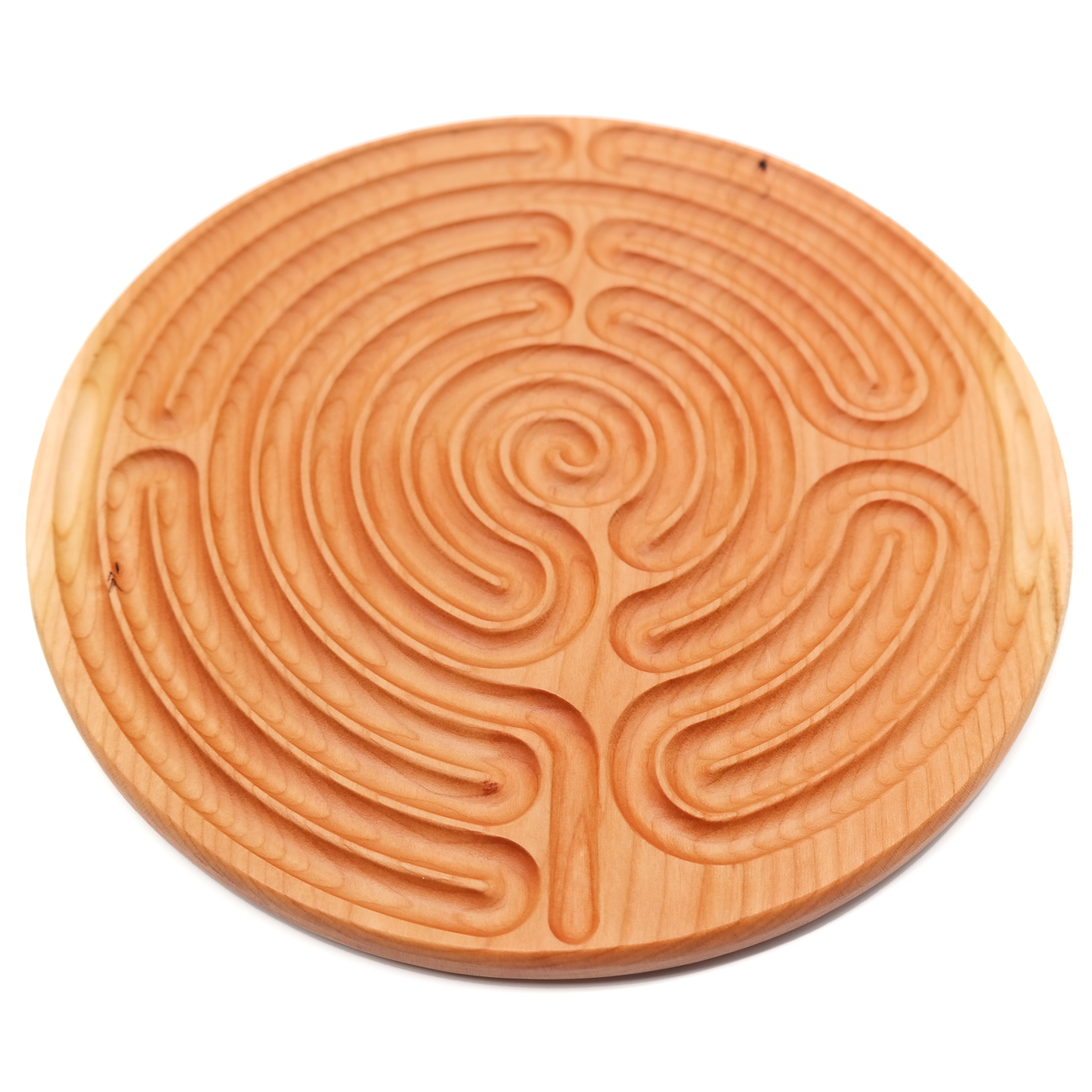 Boughton Green Wooden Finger Labyrinth ideal For Mindful Breathing, Handheld Wood Labyrinth as a Tool For Prayer and meditation