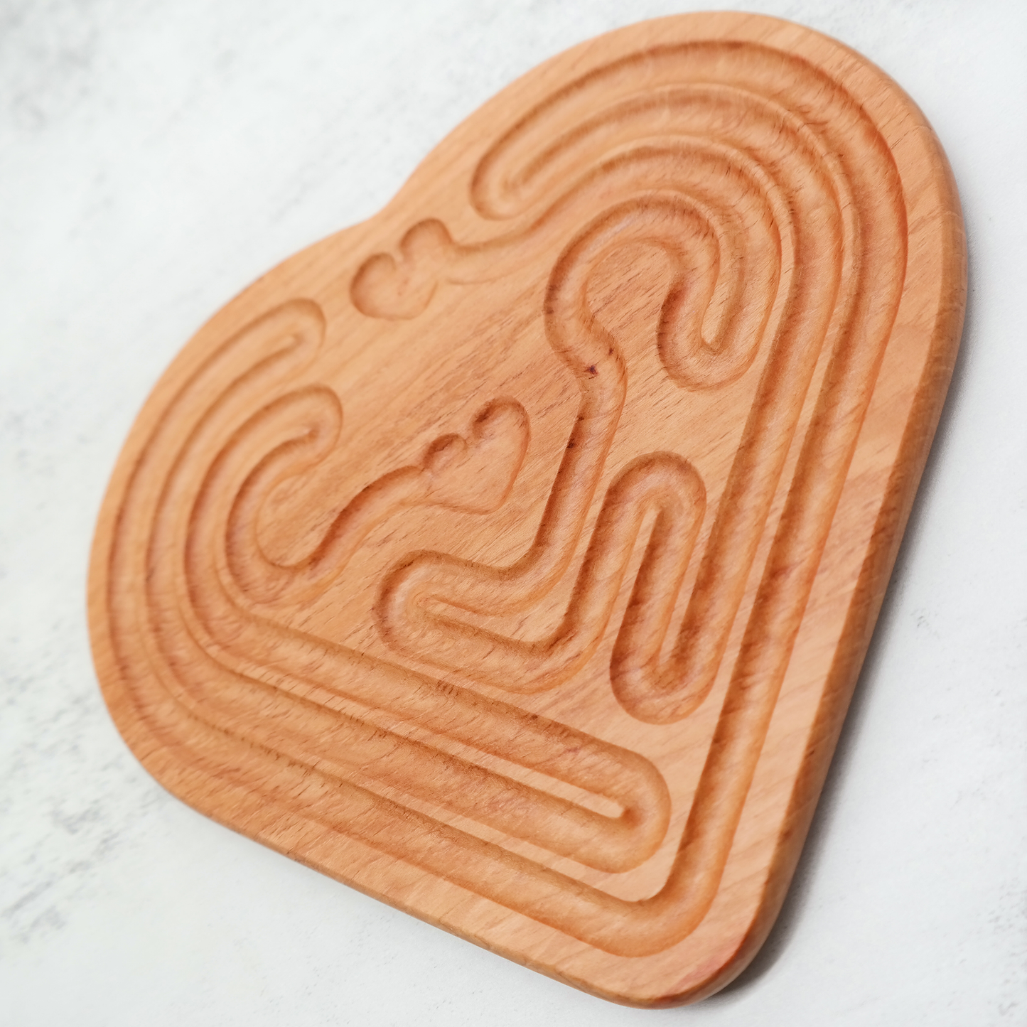 Meditation Labyrinth, Stress Relief Tools, Hand Labyrinth, Wooden Finger Labyrinth