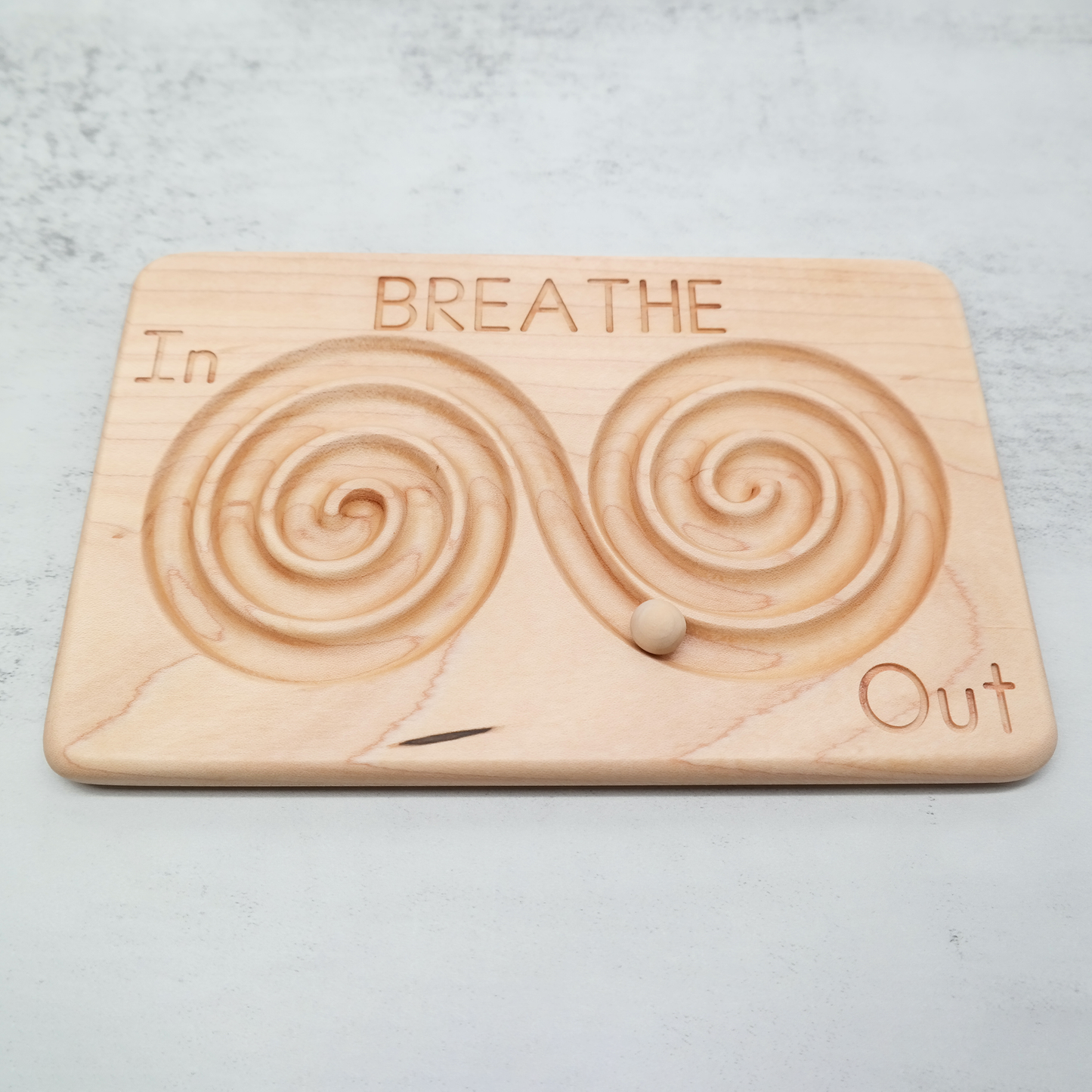 Ball Labyrinth, Wooden Finger Labyrinth, Meditation Labyrinth, Breathing Board, Hand Labyrinth, Mindfulness Tools, Finger Maze