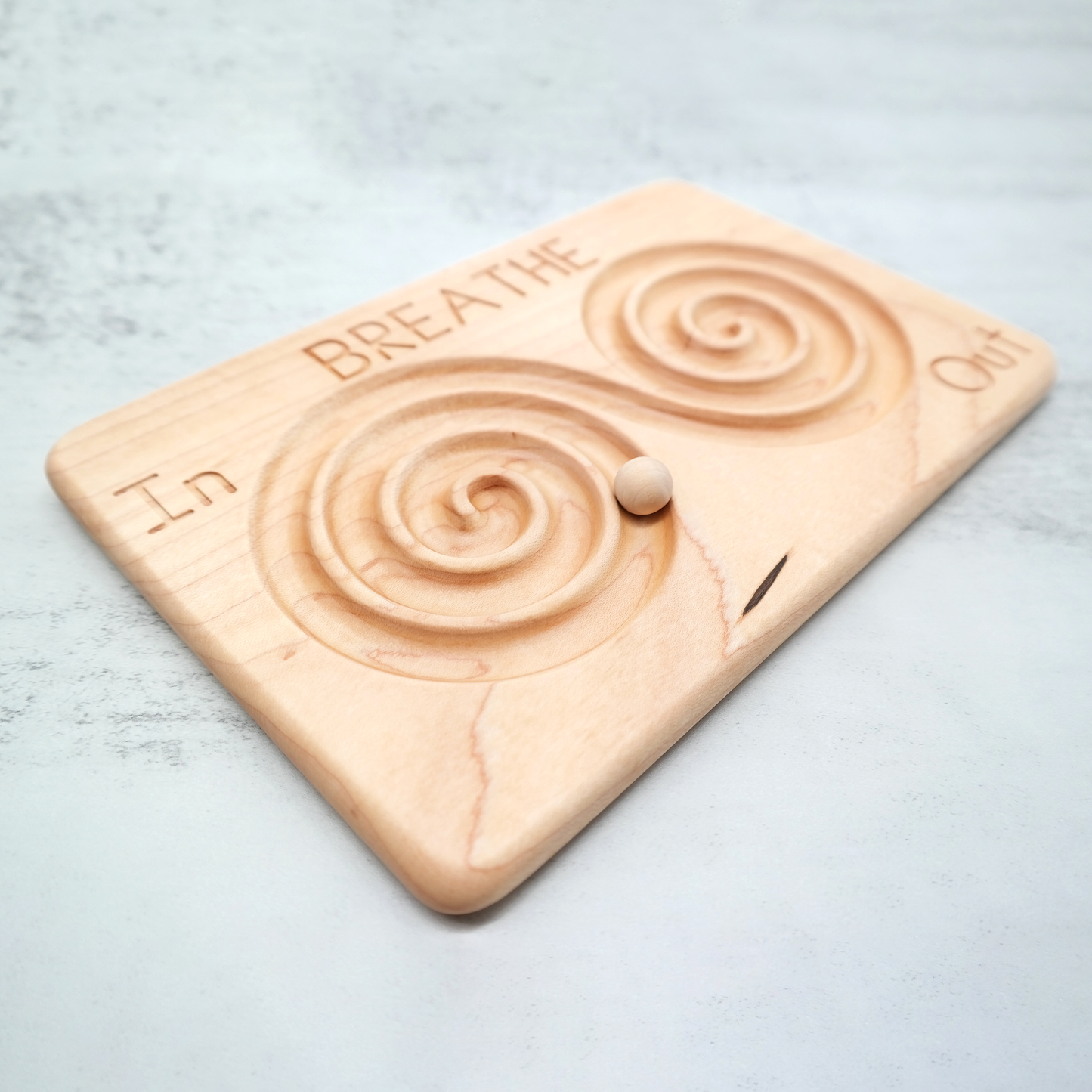 Ball Labyrinth, Wooden Finger Labyrinth, Meditation Labyrinth, Breathing Board, Hand Labyrinth, Mindfulness Tools, Finger Maze