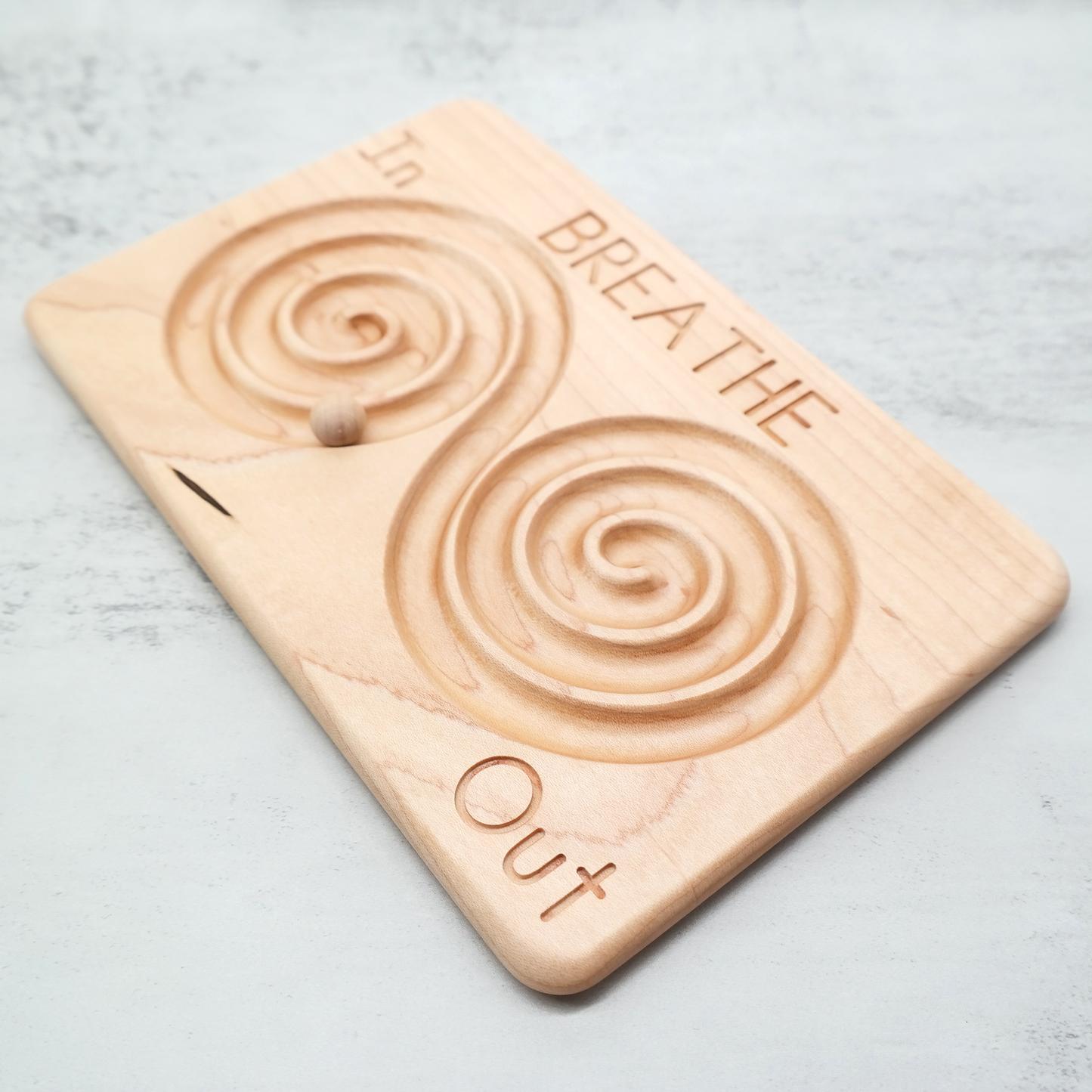 Ball Labyrinth, Wooden Finger Labyrinth, Meditation Labyrinth, Breathing Board, Hand Labyrinth, Mindfulness Tools, Finger Maze