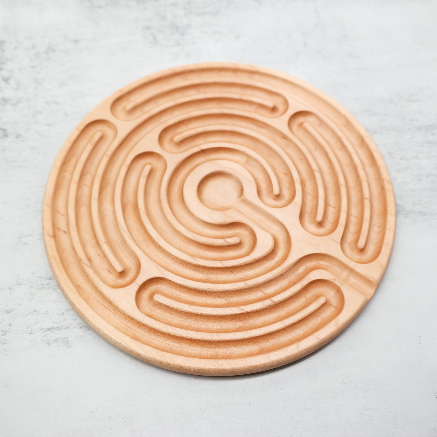 Abingdon Abbey Finger Labyrinth ideal For Mindful Breathing, Handheld Wooden Labyrinth as a Tool For Breathing and Mindfulness