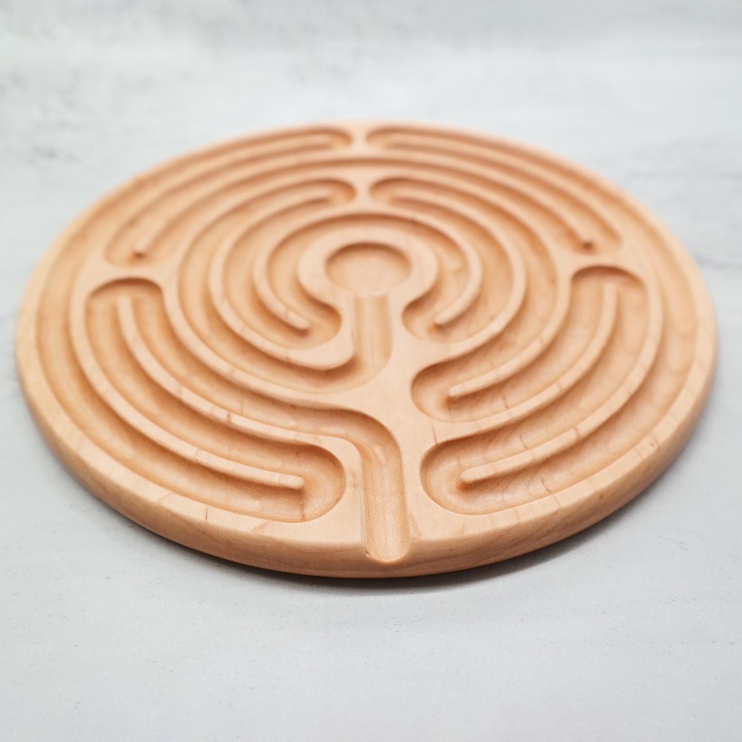 Abingdon Abbey Finger Labyrinth ideal For Mindful Breathing, Handheld Wooden Labyrinth as a Tool For Breathing and Mindfulness