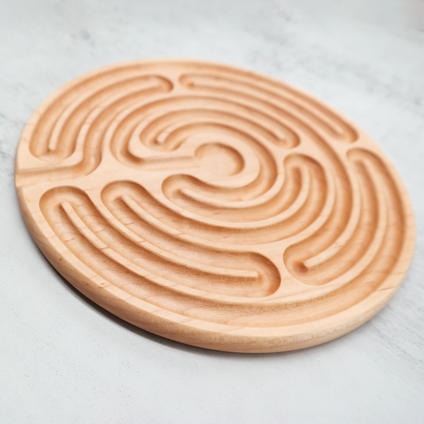 Abingdon Abbey Finger Labyrinth ideal For Mindful Breathing, Handheld Wooden Labyrinth as a Tool For Breathing and Mindfulness