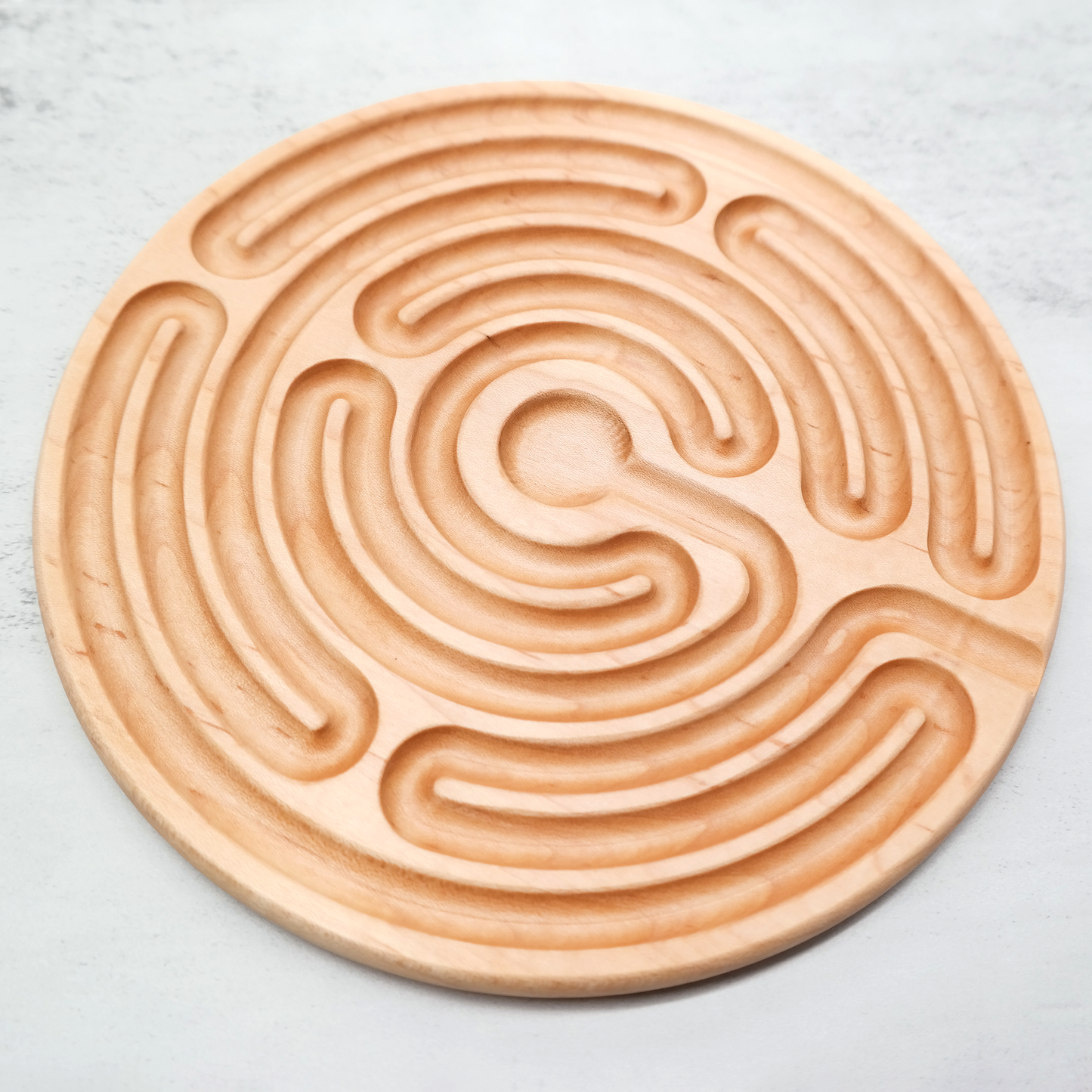 Abingdon Abbey Finger Labyrinth ideal For Mindful Breathing, Handheld Wooden Labyrinth as a Tool For Breathing and Mindfulness