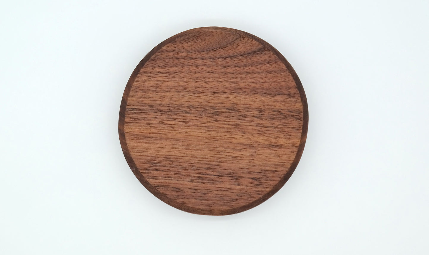 Round Walnut tray, Walnut Catch All Tray, Wooden Valet tray, Nightstand tray, Ring Dish, Walnut Ring Holder, Wood Ring Dish