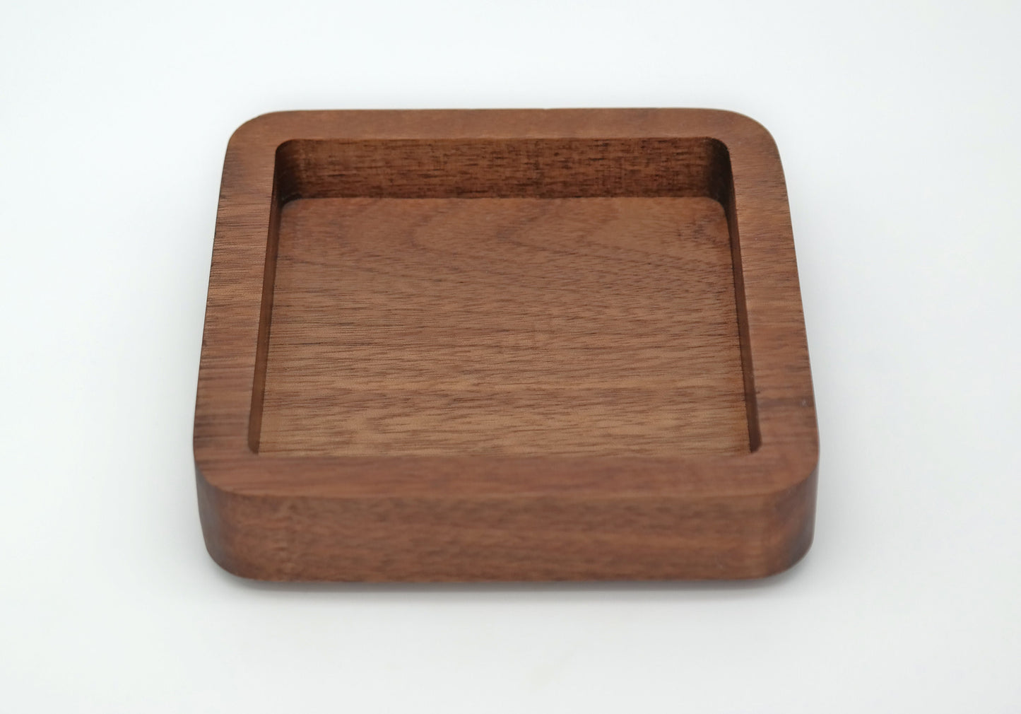 Square tray, Walnut Catch All Tray, Wooden Valet tray, Nightstand tray, Ring Dish, Wooden Jewelry Tray, Anniversary Gift, Gift for Husband