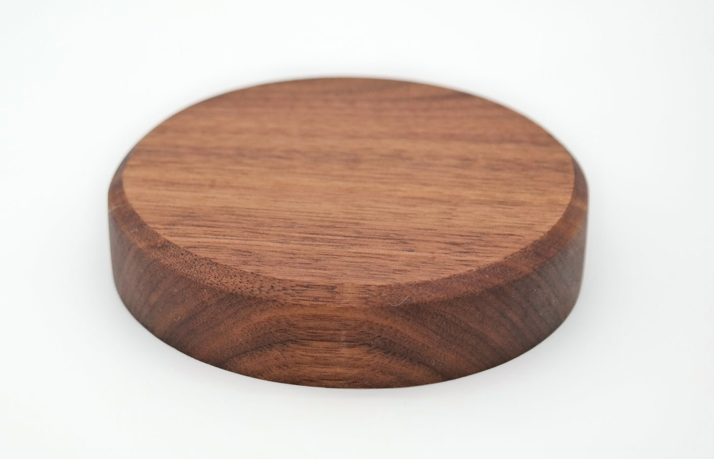 Round Walnut tray, Walnut Catch All Tray, Wooden Valet tray, Nightstand tray, Ring Dish, Walnut Ring Holder, Wood Ring Dish