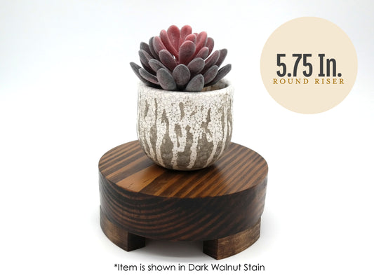 Succulent Stand, Small Wood Riser, Plant Riser Stand, Wooden Round Pedestal, Display Riser, Plant Stand, Plant Riser, Round Riser, Riser