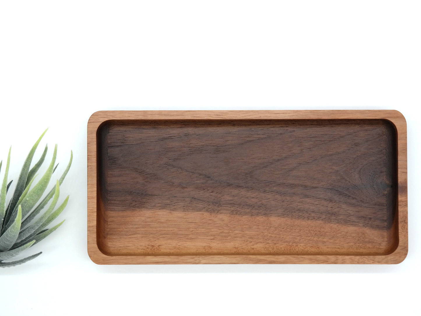 Catch All Tray, Walnut Tray, Wood Valet Tray, Walnut Catch All Tray, Wooden Valet tray, Wooden Jewelry Tray, Rectangle wooden Tray