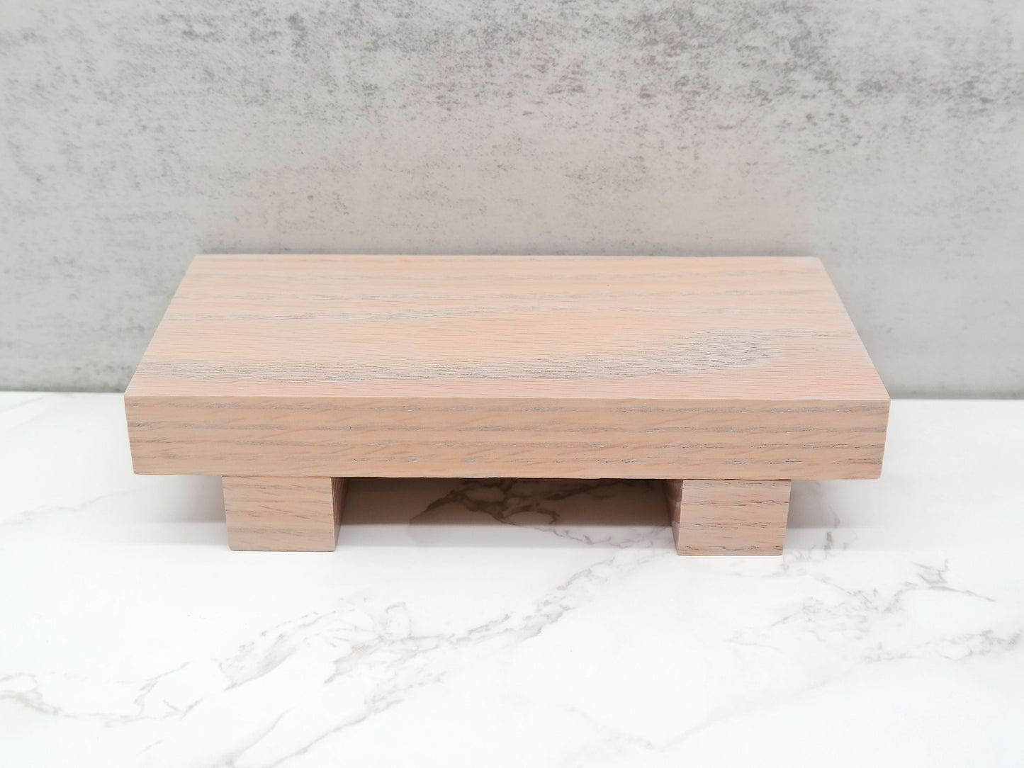 Red Oak Wood Riser for Kitchen counter, Kitchen and Bathroom Decorative Soap Tray, Wood Pedestal stand for Plants, Soap Riser Kitchen sink