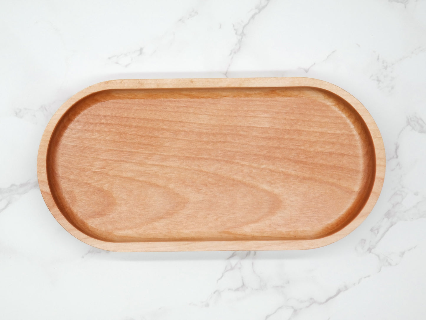 Wooden Decorative Vanity Tray for soap, Oval Wooden Tray for Bathroom, Small wooden tray, Wood Trinket Tray, Oval Catch all Tray, Birch Tray