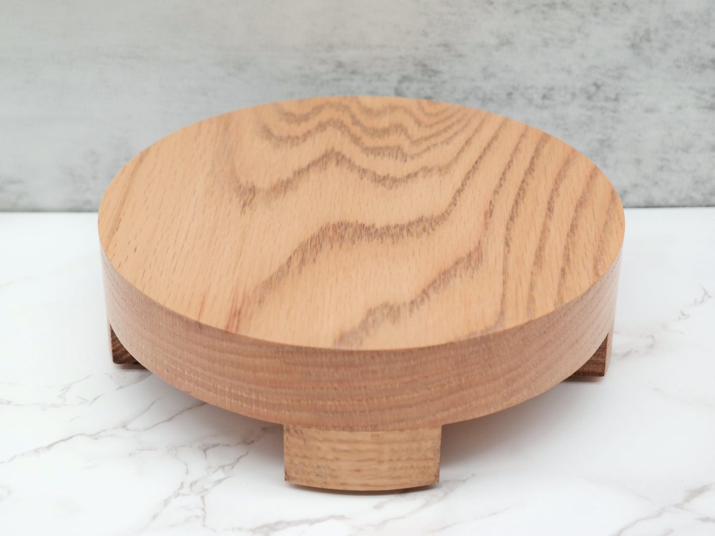 Round Wood Riser for Display, Wooden Round Pedestal for Plants, Decorative Riser to elevate Candle, Pedestal Riser for Lamp, Riser for Shelf