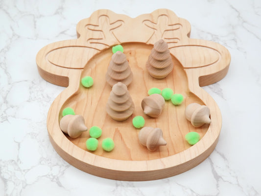 Reindeer Sensory Tray - Sorting Tray