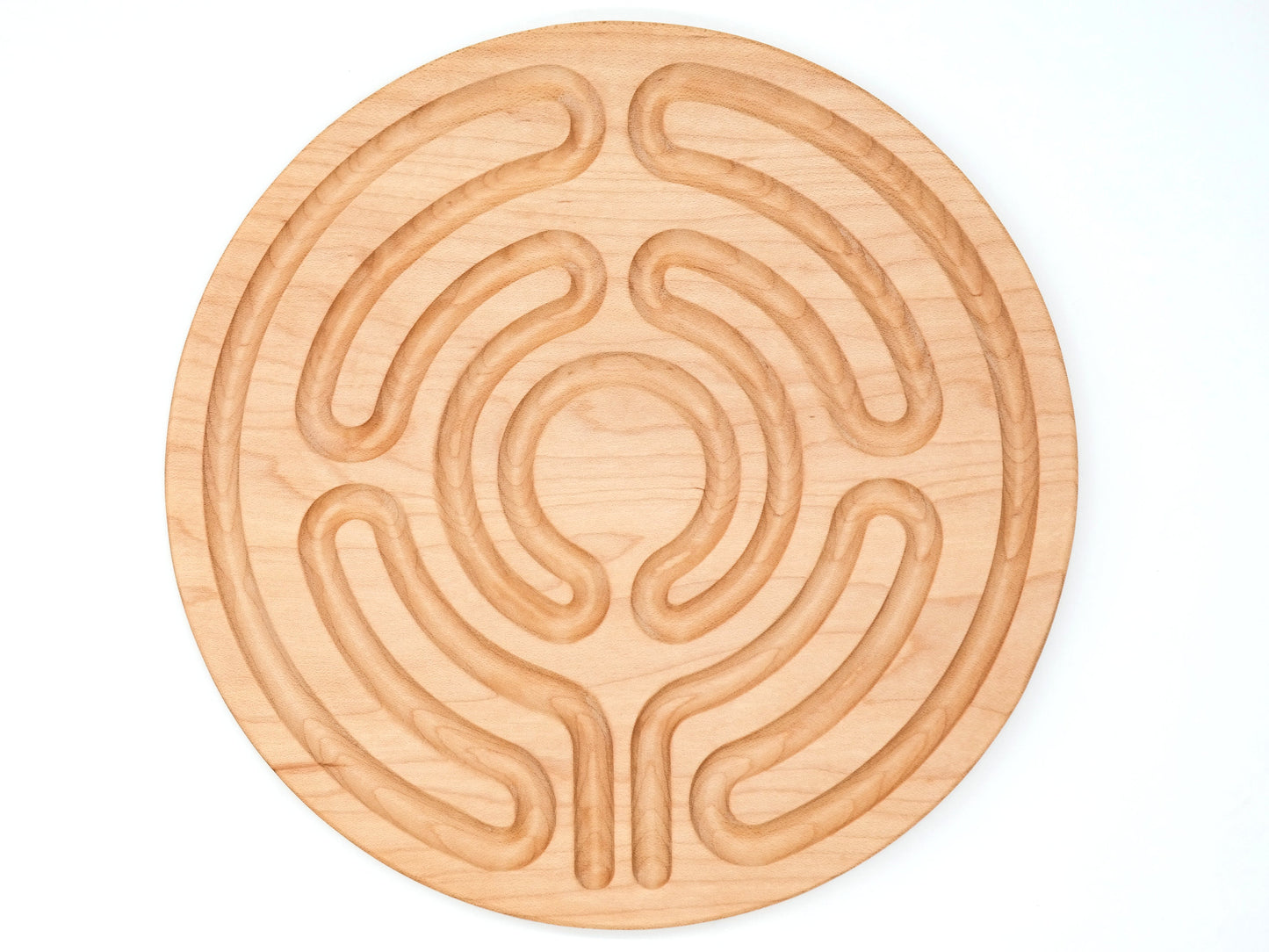 5 Circuit Wooden Finger Labyrinth, 8 in Diameter