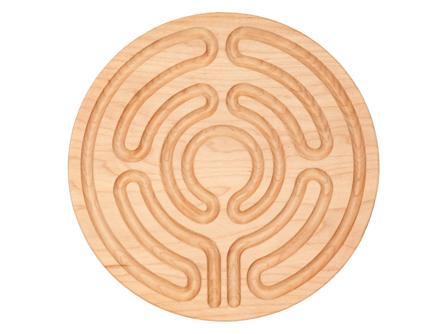 5 Circuit Wooden Finger Labyrinth, 8 in Diameter