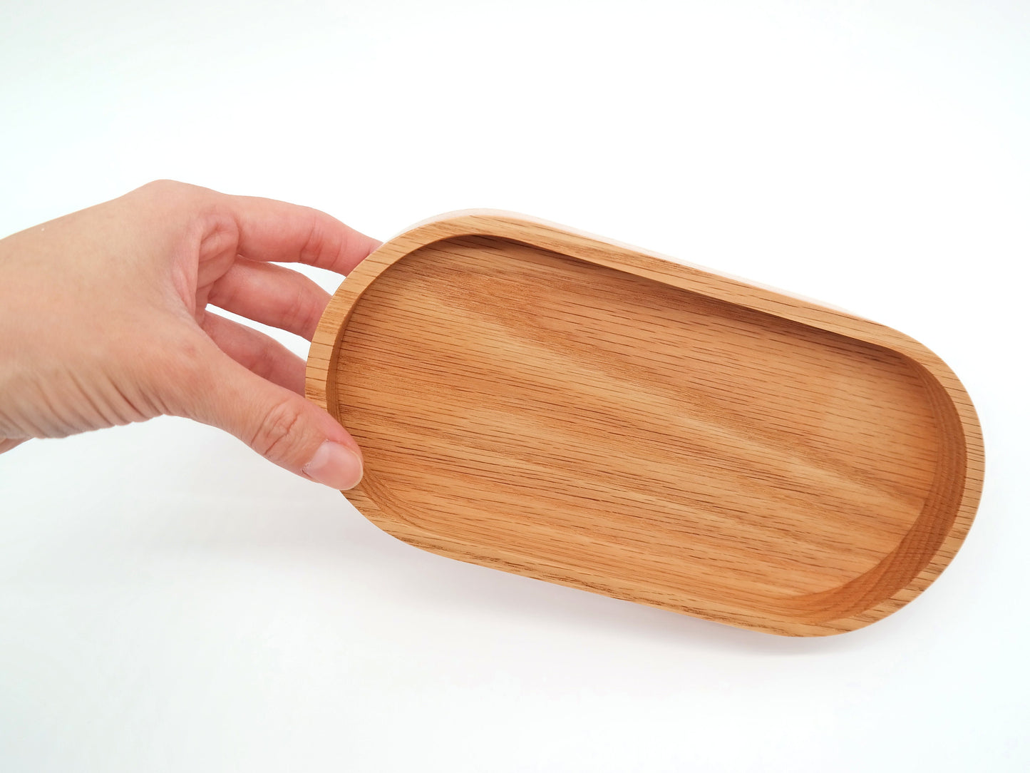 Oval Wooden Tray for Soap Bottle, Soap Dispenser Tray for Kitchen and Bathroom, Wood Soap Bottle Holder, Oval vanity Tray, Catchall tray