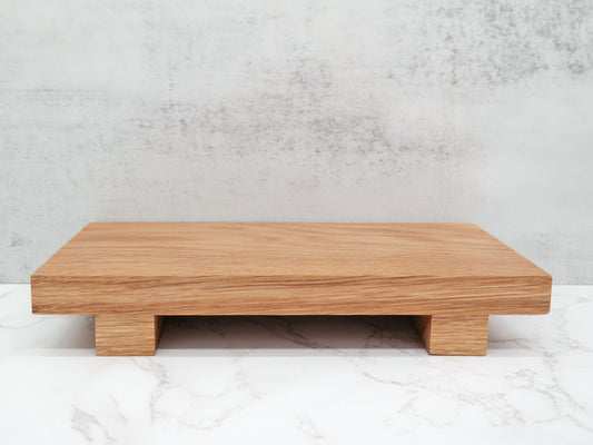 White Oak Wood Riser for Kitchen counter, Kitchen and Bathroom Decorative Soap Tray, Wood Pedestal stand for Plants, Soap Riser Kitchen sink