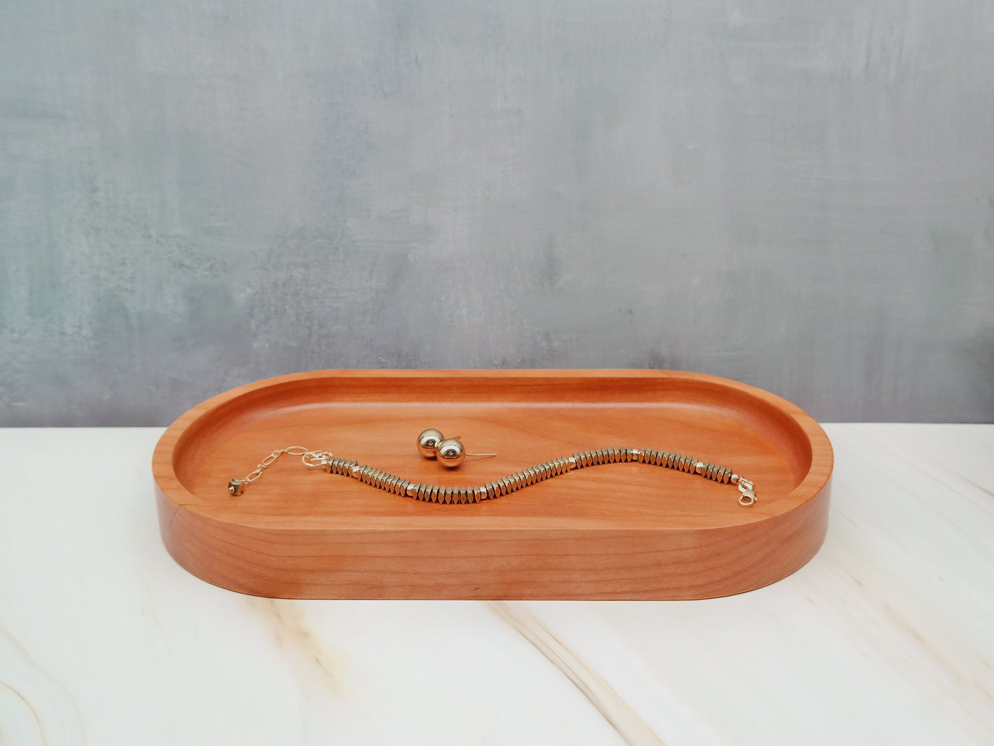 Oval Wooden Tray for Soap Bottles, Soap Dispenser Tray for Kitchen and Bathroom, Wood Soap Bottle Holder, Oval vanity Tray, Catchall tray