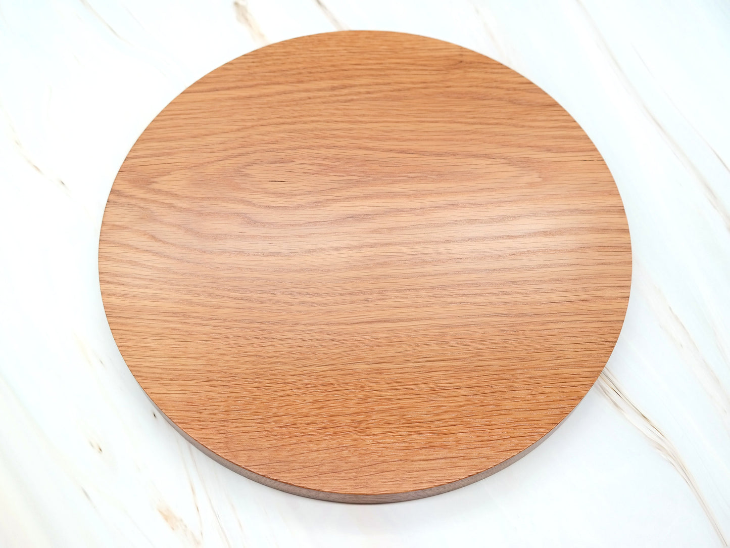 Decorative Wooden Round Ottoman Tray, Modern Light Wood Coffee Table Tray, Round Coffee Table Centerpiece Tray, Round Wooden Serving Tray