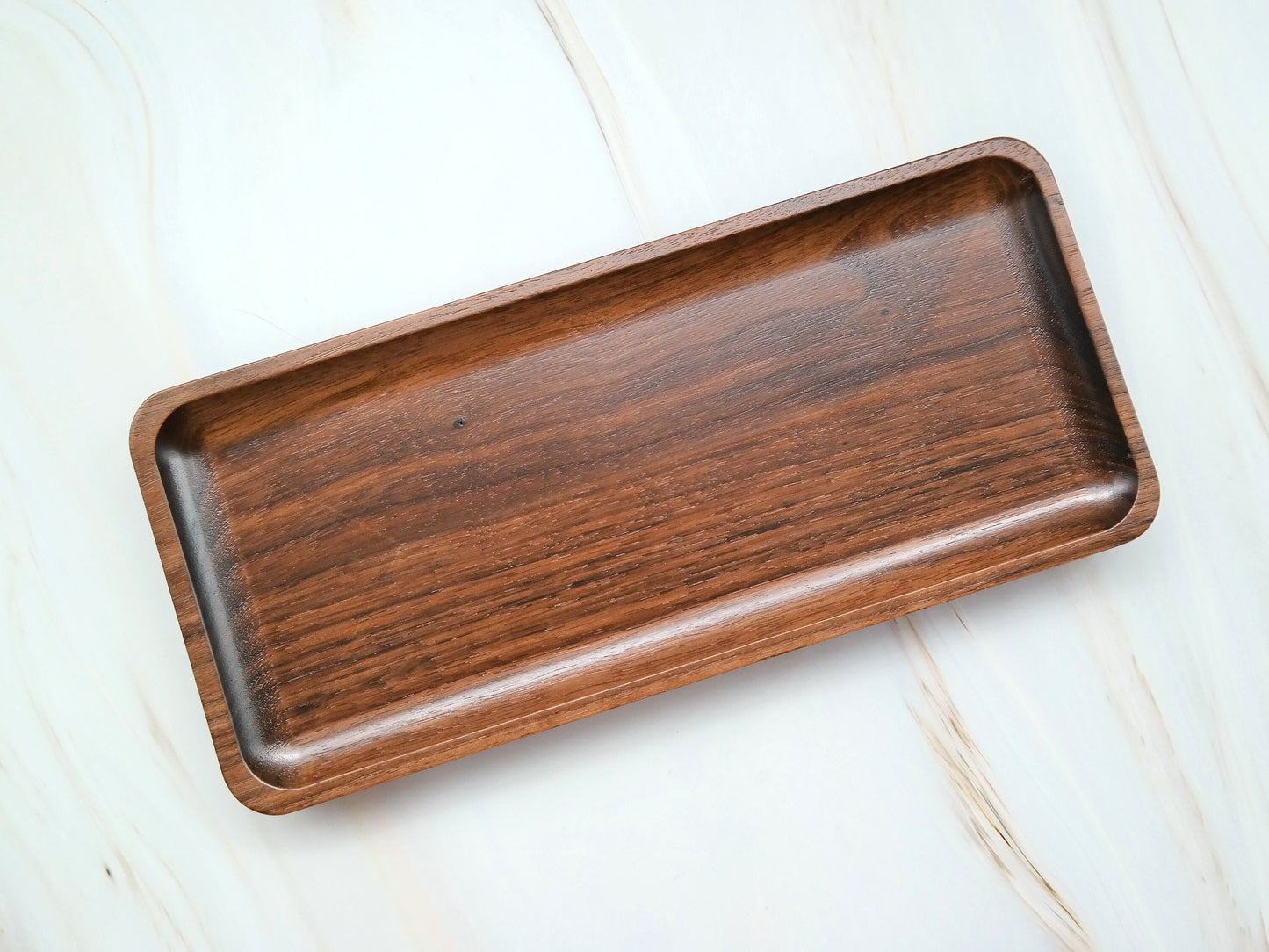 Walnut Tray, Coffee Serving Tray, Rectangle Serving Tray, Walnut Serving Tray, Decorative Coffee Table Tray, Wooden Serving Tray, Walnut