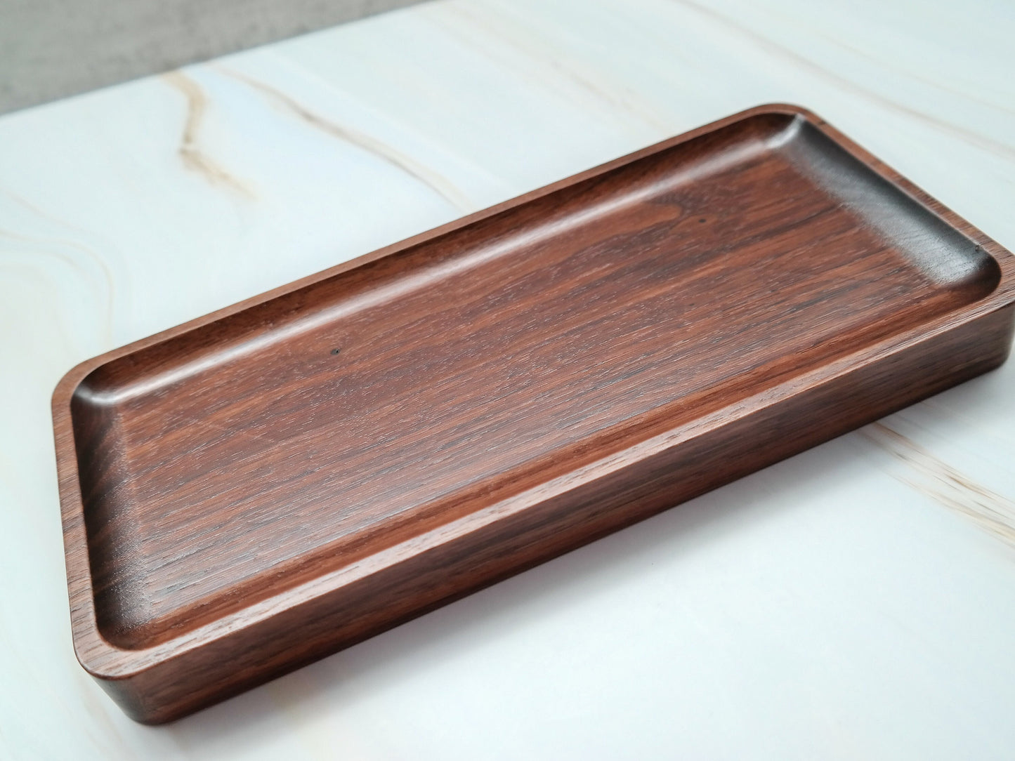 Walnut Tray, Coffee Serving Tray, Rectangle Serving Tray, Walnut Serving Tray, Decorative Coffee Table Tray, Wooden Serving Tray, Walnut