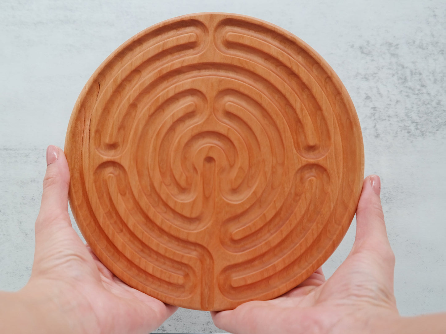 6 circuit Finger Labyrinth, 8 in Diameter